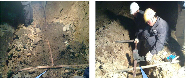 小于1欧姆接地系统组件间焊接