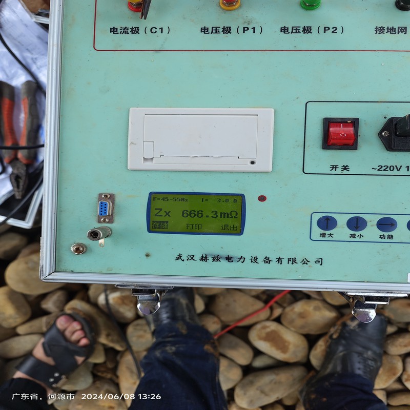 小于1欧姆接地测试