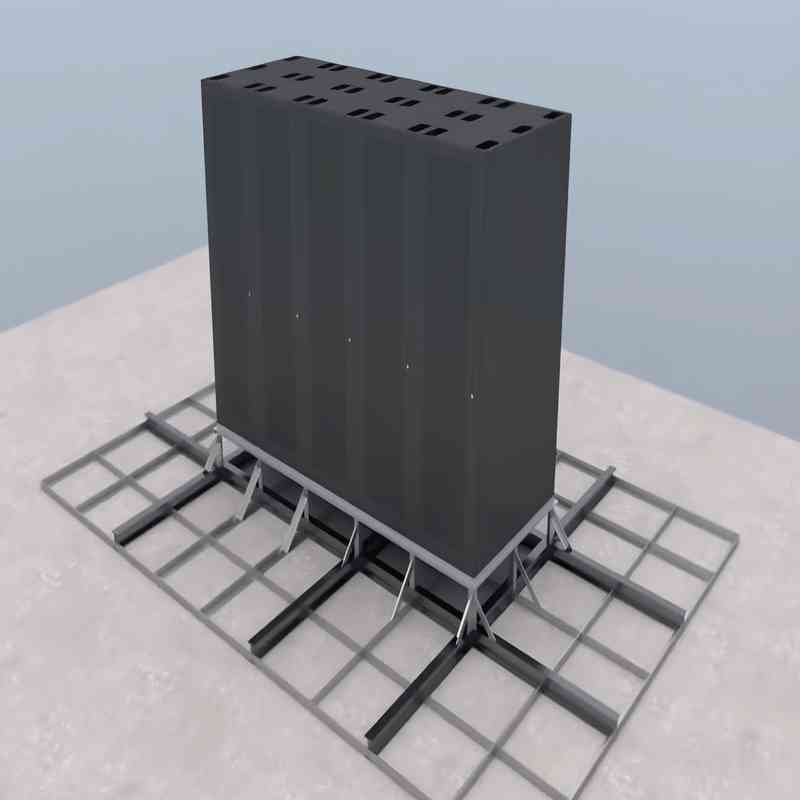 机房UPS电池承重加固