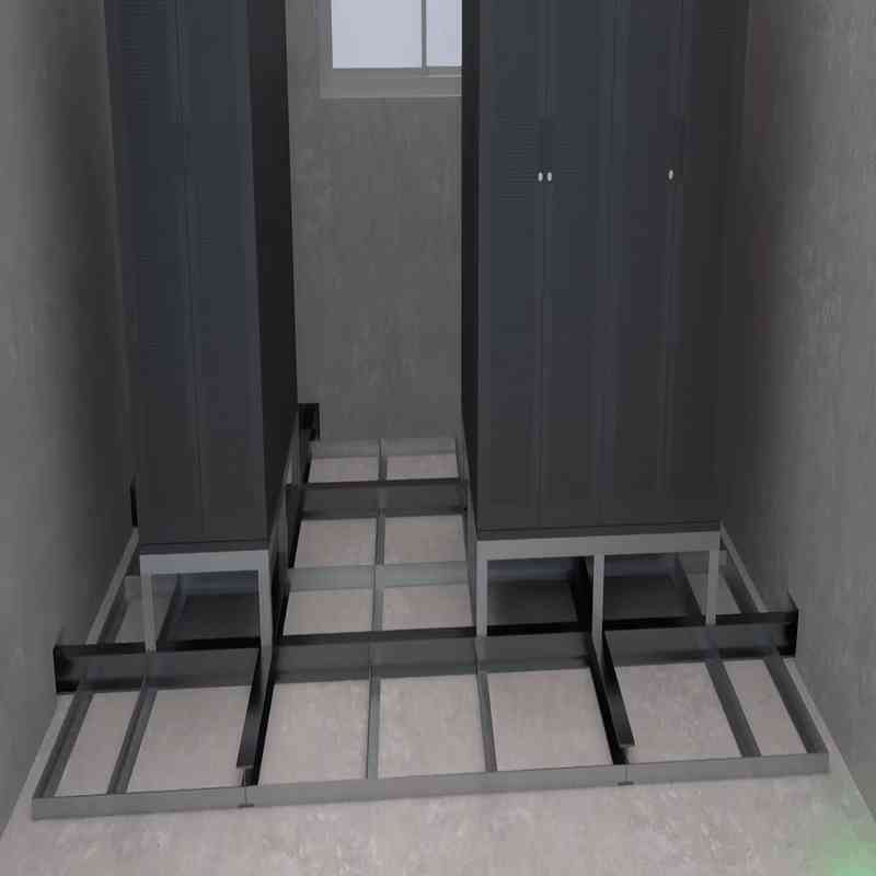 机房电池组专用散力架施工