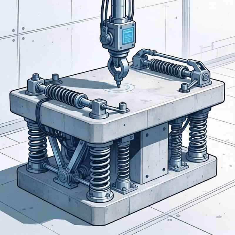 精密抗震减震台设计