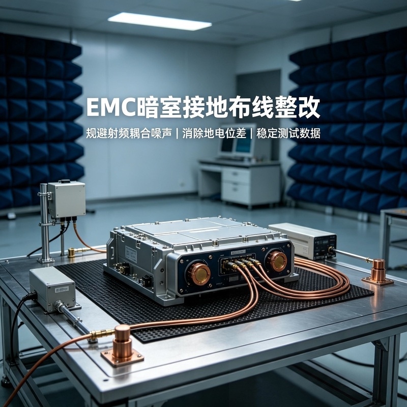 EMC 暗室等电位铜排施工、精密地网铺设工程实景图