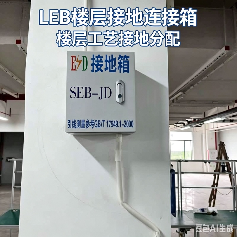 弱电竖井LEB局部等电位接地箱安装实景
