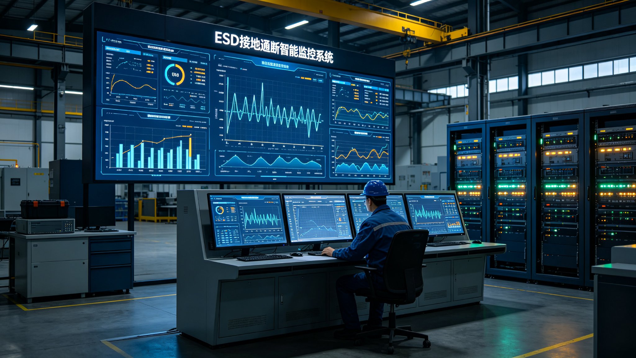 ESD 通断监控，接地通断监测，防呆防漏，静电监控系统，ESD 信息化管理，接地监控主机