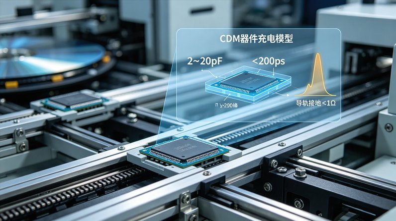 CDM器件充电模型防护示意图