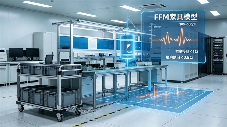 FFM家具模型防静电接地示意图