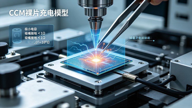 CCM裸片充电模型接地防护示意图