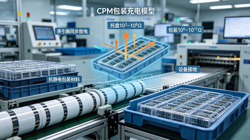CPM包装充电模型防静电示意图