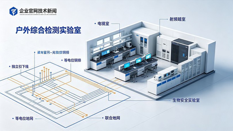 工业多类型接地系统概念图
