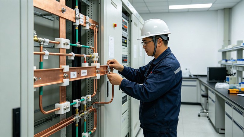 特种实验室接地工程现场