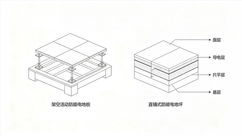 防静电地板进场抽样示意图