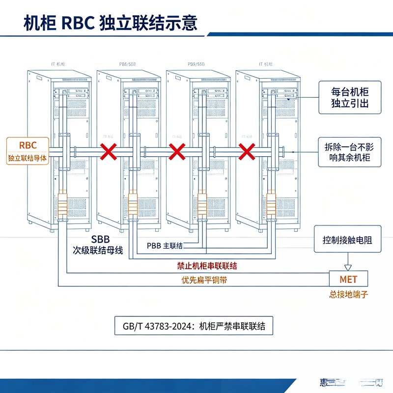 机柜 RBC 独立联结示意图