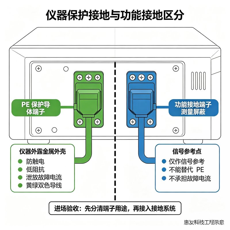 仪器保护接地与功能接地区分