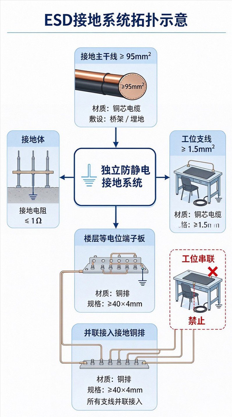 汕头EPA防静电一站式工程整体方案信息图，项目全流程总览