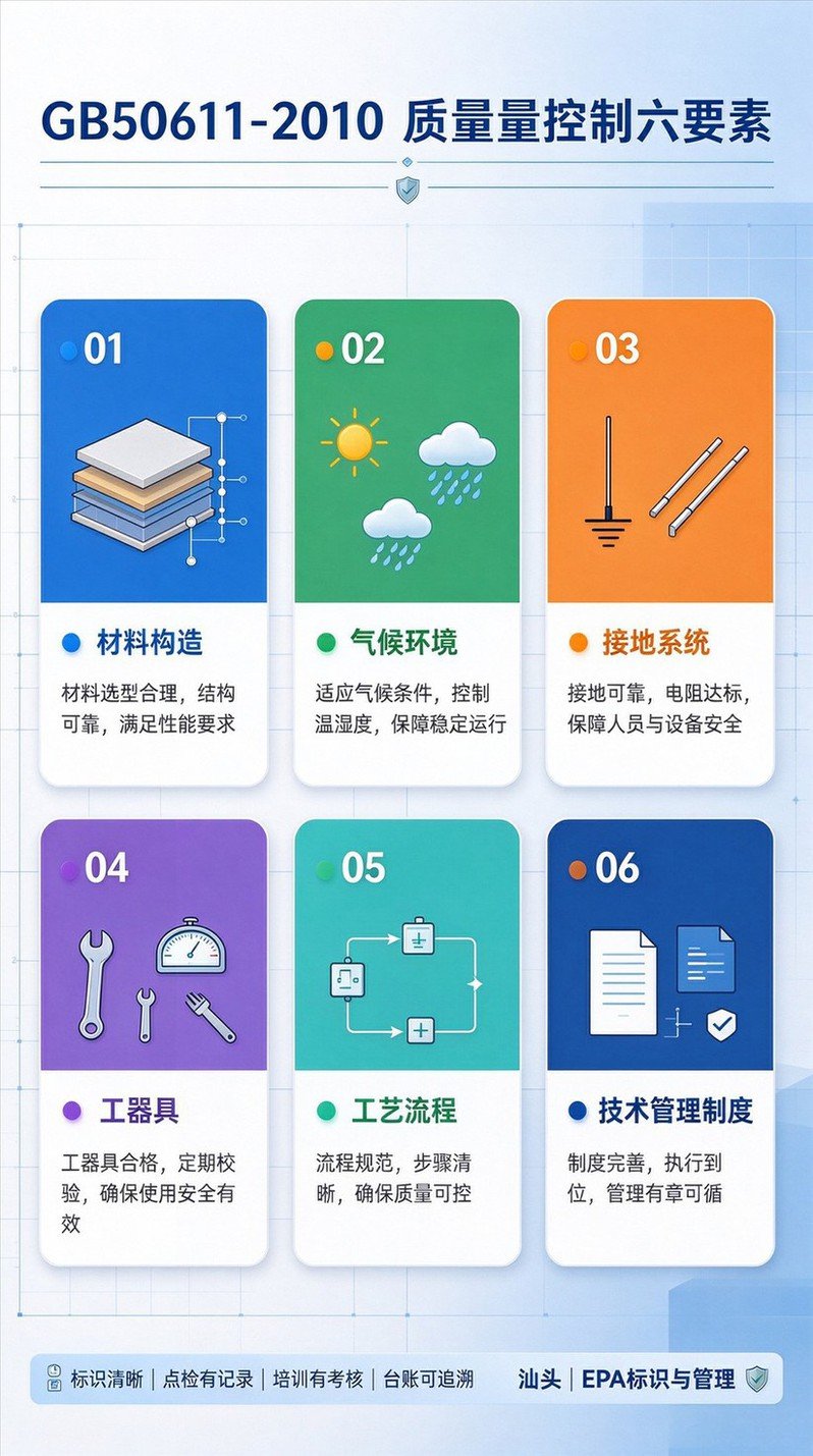 GB50611‑2010第2章EPA质量控制六要素规范要点引用图