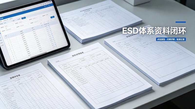 项目ESD体系四级文件、点检表单、内审管理评审资料截图