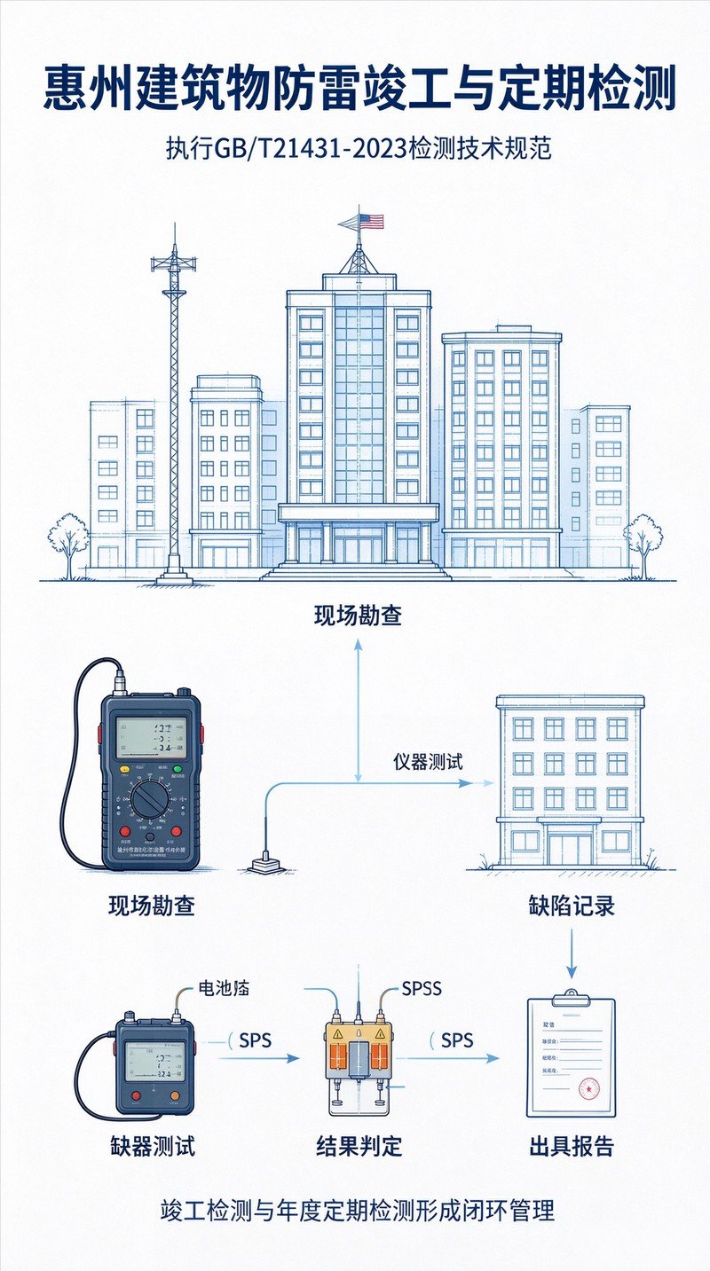GB/T21431‑2023防雷装置检测示意图
