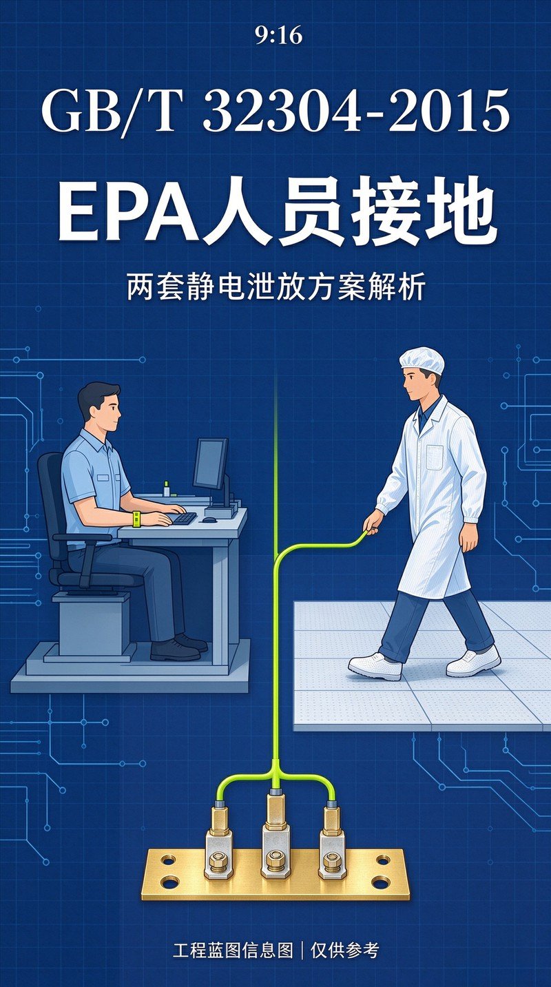 GB/T32304 人员接地，腕带 VS 地板鞋束对比